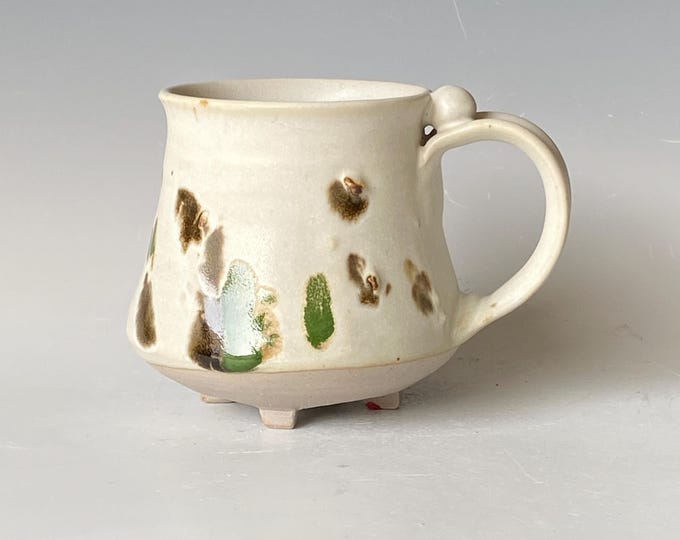 4 Legged Handmade Ceramic Coffee Mug, CMNV5MW30