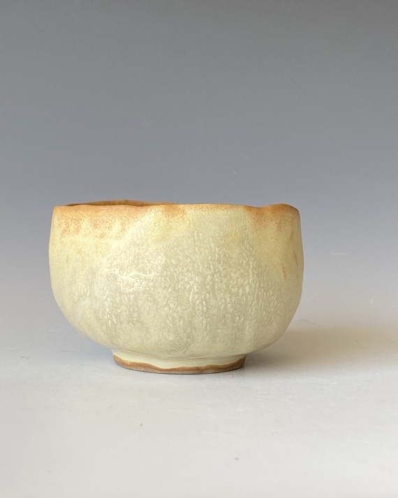 Handmade Ceramic Tea Bowl: Pinch Pot Pottery, 8 oz