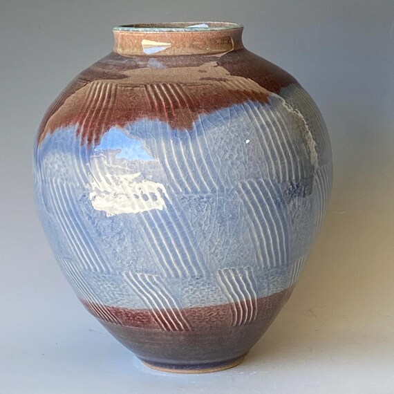 Textured Ceramic Vase, Handmade Ceramic CVJNCLR25