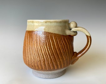 Textured Handmade Ceramic Coffee Mug,  CMAP3TXT7