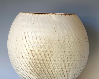 Large Rustic Textured Bowl, Handmade Ceramic Bowl, CBJL6SW27
