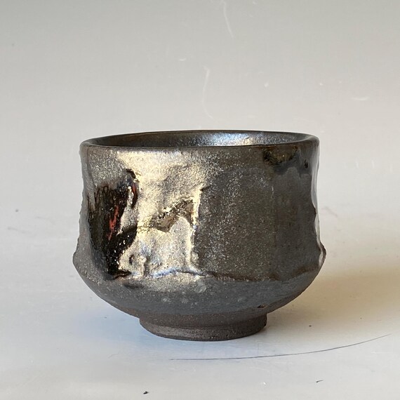 Handmade Black Mountain Ceramic Tea Cup, TCMH6BM42
