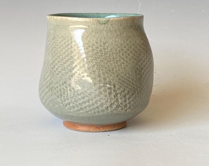 Twisted Tea Cup, Handmade Ceramic Tea Cup TCAG5CLD37