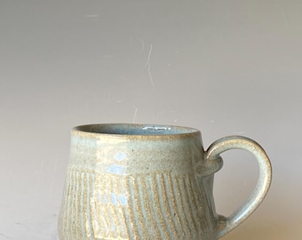 Textured Mug, Handmade Ceramic Coffee Mug,  CMJL6CH31