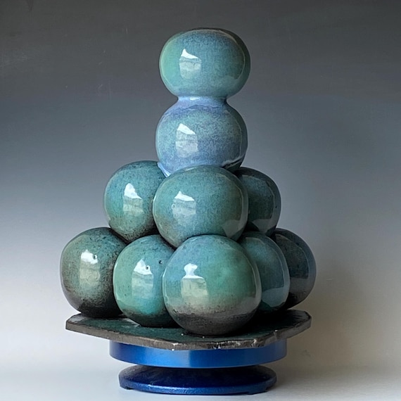 Handmade Ceramic Sphere Sculpture CSMY5TQ7