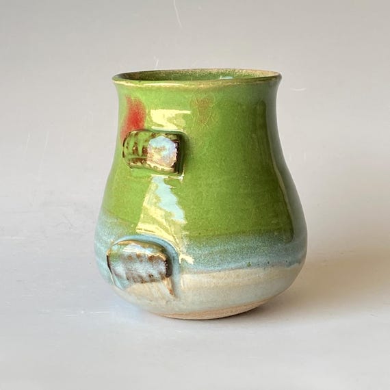 Grass Green, Handmade Ceramic Tumbler,  CTJL5PLG28
