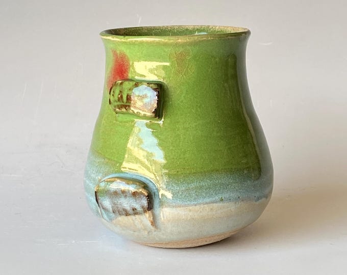 Grass Green, Handmade Ceramic Tumbler,  CTJL5PLG28