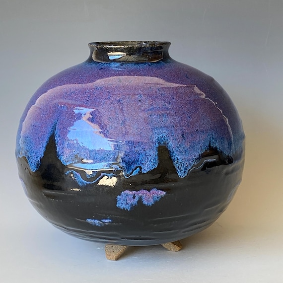 Handmade Ceramic Vase, Pottery Vase, CVSP5BLK16