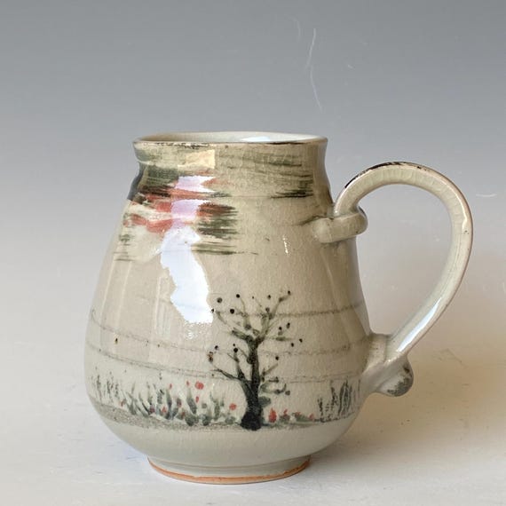 Distant Hills, Handmade Mug, Ceramic Coffee Mug, CMJN6CLR46