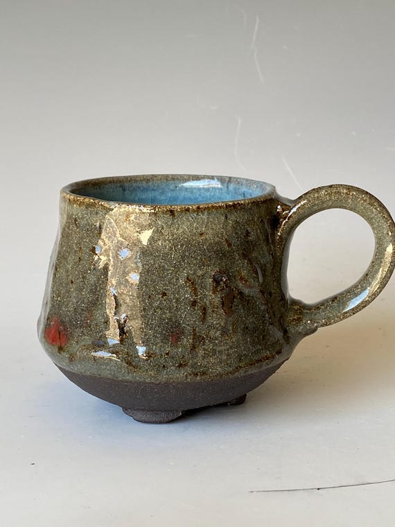 Black Mountain Mug, Handmade Ceramic Coffee Mug, CMJN6TB26
