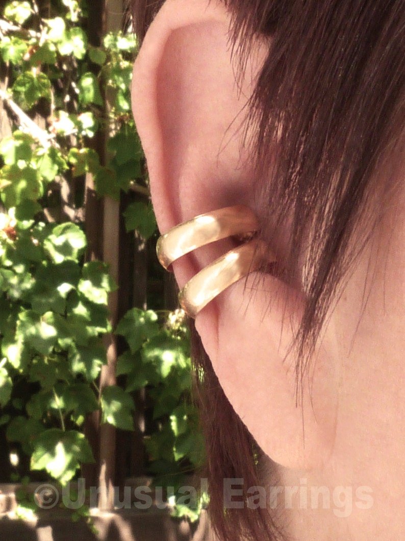non-pierced earrings modern ear cuff minimalist earcuff Gold Filled unpierced earrings clip-on earring ear cuff ear wrap ear band