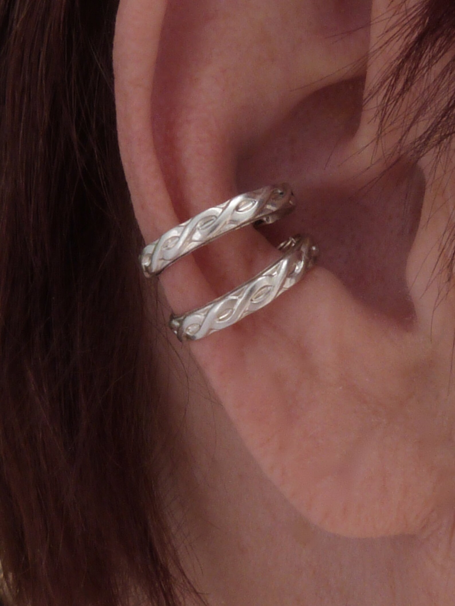 Ear Cuff Ear Wrap Sterling Silver Unpierced Earrings Etsy