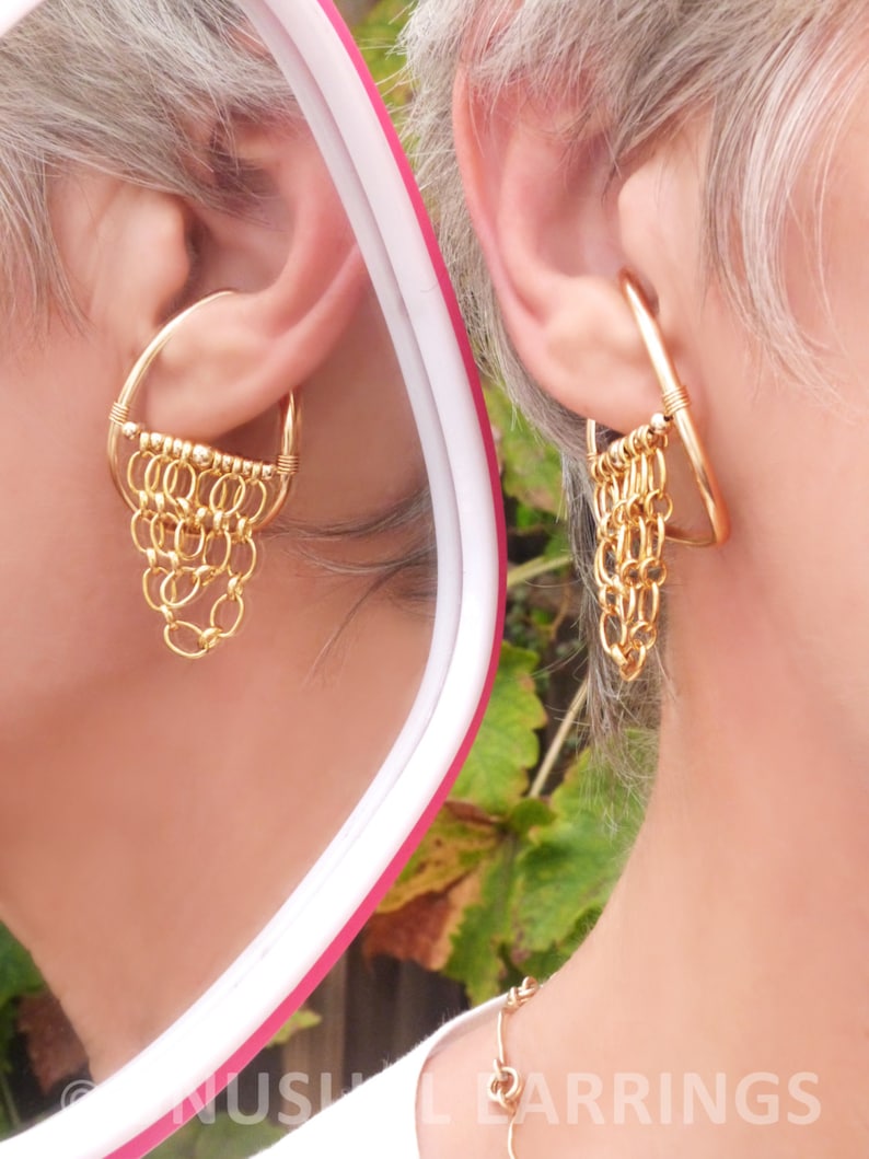 Gold Filled Unpierced Earrings Nonpierced Earrings Ear Etsy