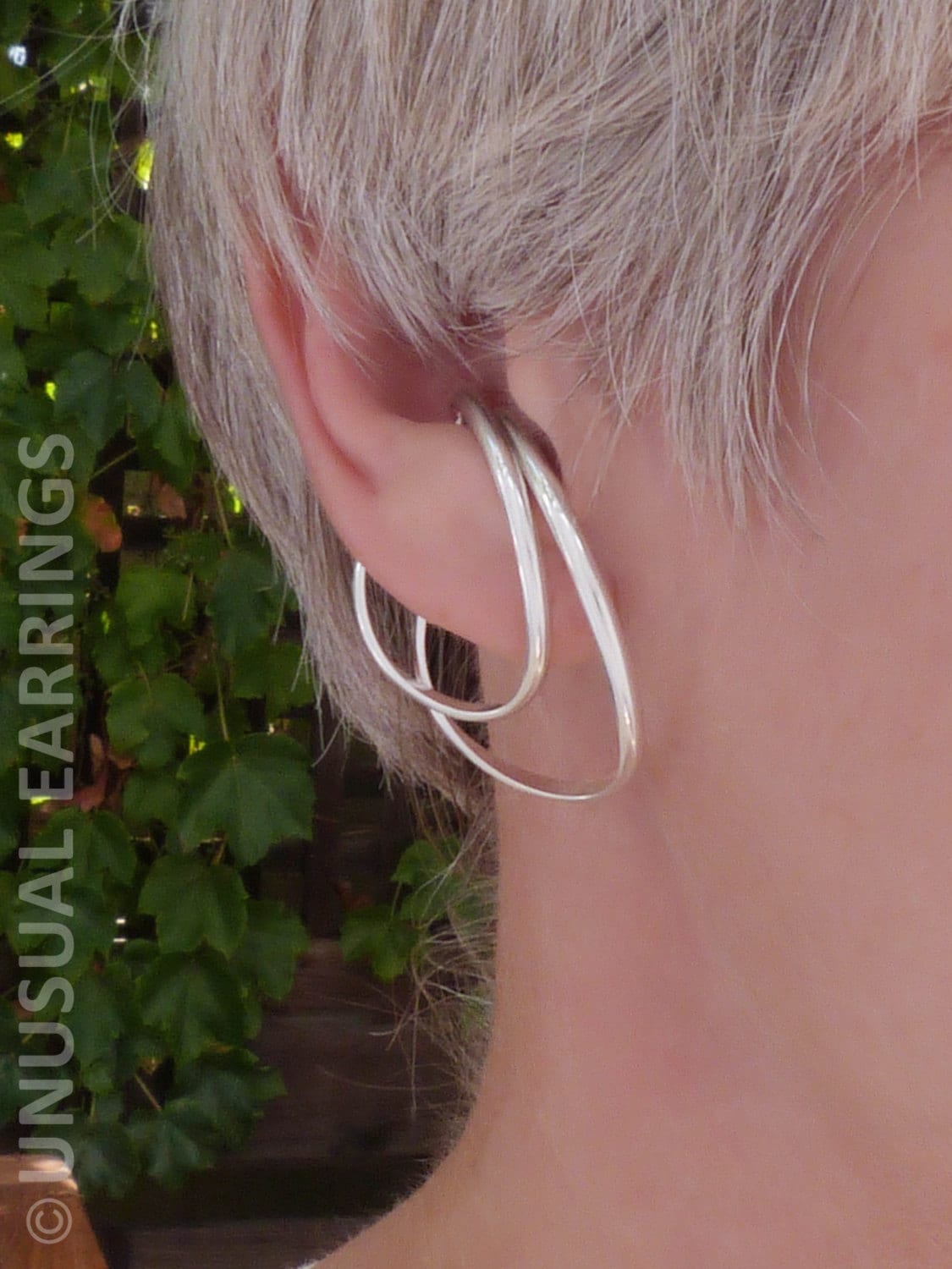 【HYERES LOR】Etincelle Silver antique ear cuff single Faceted ear cuff