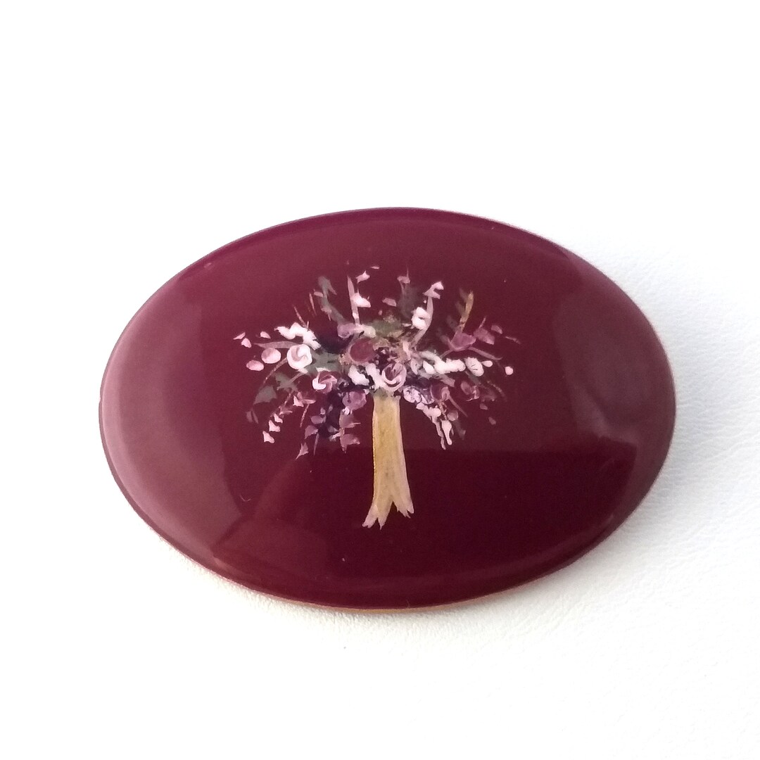 Asymmetrical Lilac Brooch main image 1