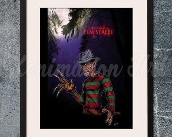 Freddy Krueger - A Nightmare on Elm Street, Art Print