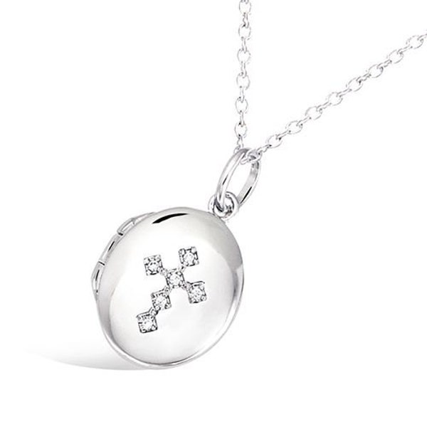 Cross photo medallion necklace sterling silver personalized locket necklace religious baptism necklace gift for her bridesmaid keepsake