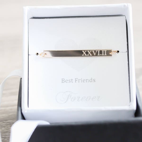 14K Gold filled Bracelet. Personalized Bracelet. Gold Filled Name Nameplate Bar Date Bracelet Name Plate Chain Christmas Gift for her