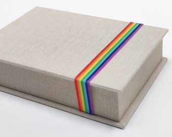 LGBT LGBTQ box for 4x6in photos Gay Pride Month Rainbow | Transgender Gift | Photo Storage | Love is Love Box | Keepsake | Photo Album