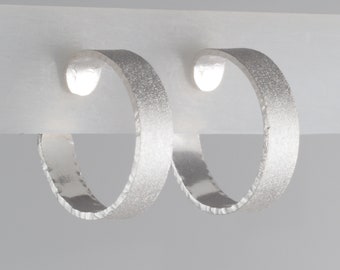 Argentium Sterling Silver Hoop Earrings - Small 1110