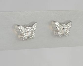 Argentium Sterling Silver Butterfly Earrings - Small - Tribute - 1265