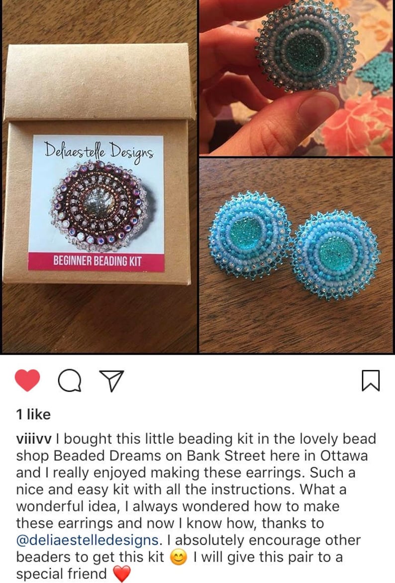 Beginner Beading Kit by Deliaestelle Designs | Etsy