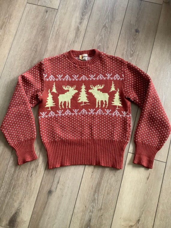 Vintage 50s Christmas Sweater Jersild 
