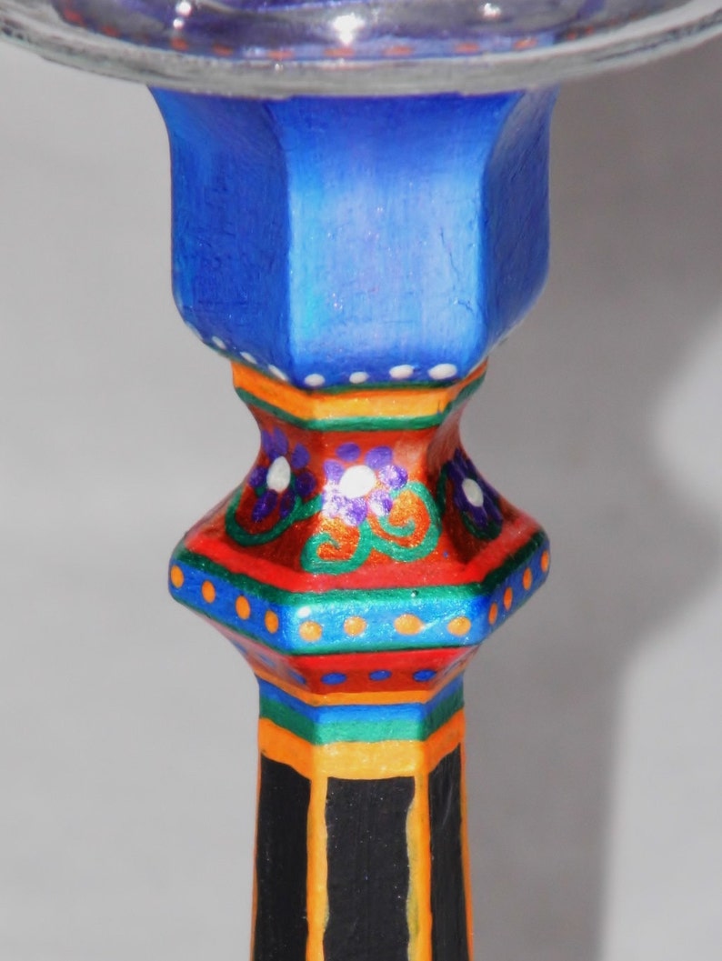 APOTHECARY JAR SET of Two Beautifully Hand Painted Etsy