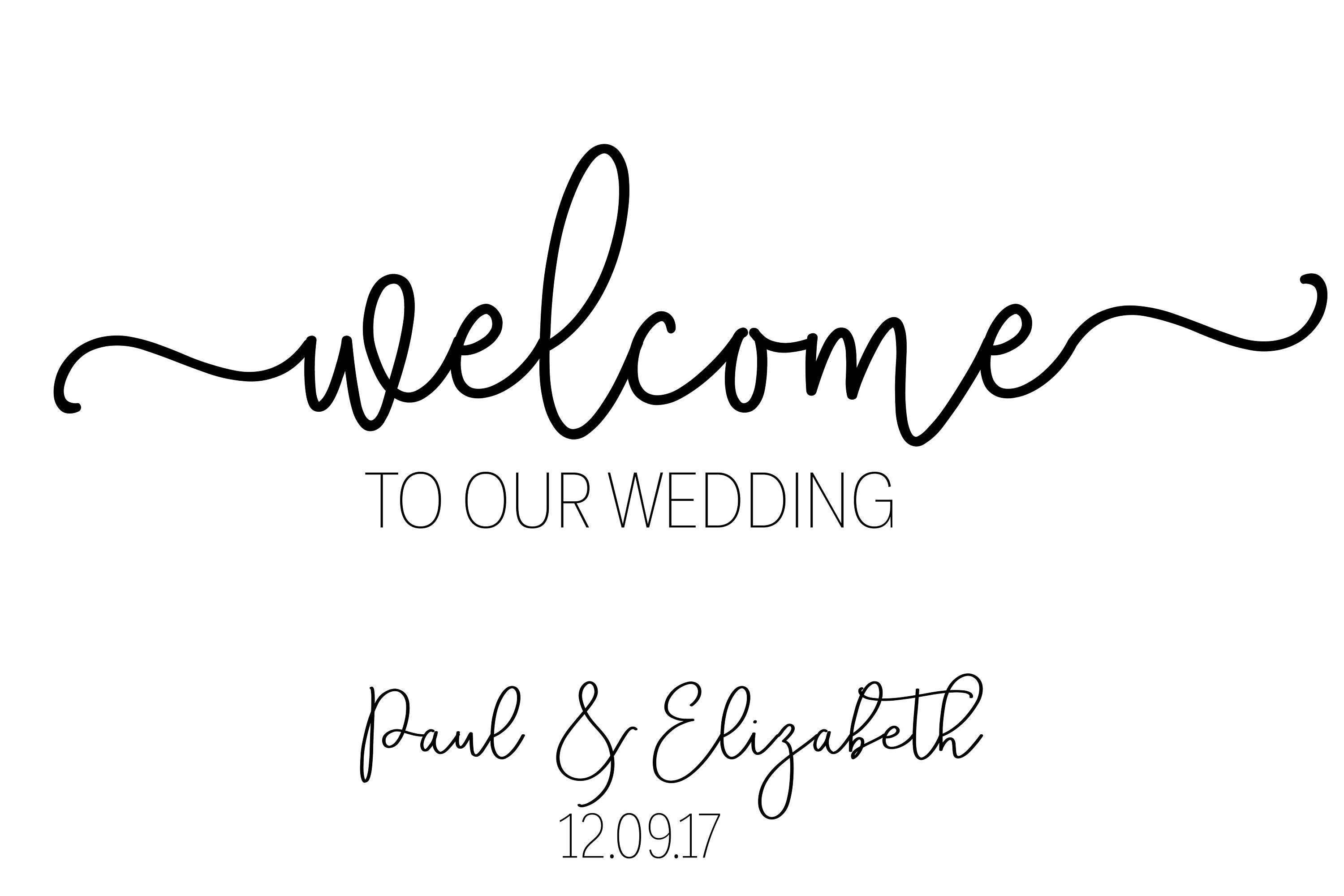 Download Wedding Welcome Sign / Welcome Wedding Sign / Modern ...