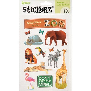 Darice® Stickerz - Welcome to the Zoo - 13 pieces