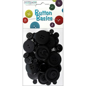 Buttons Galore Button Candy Bags Black