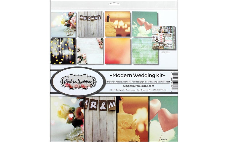 Reminisce Modern Wedding Pack 12x12 image 1