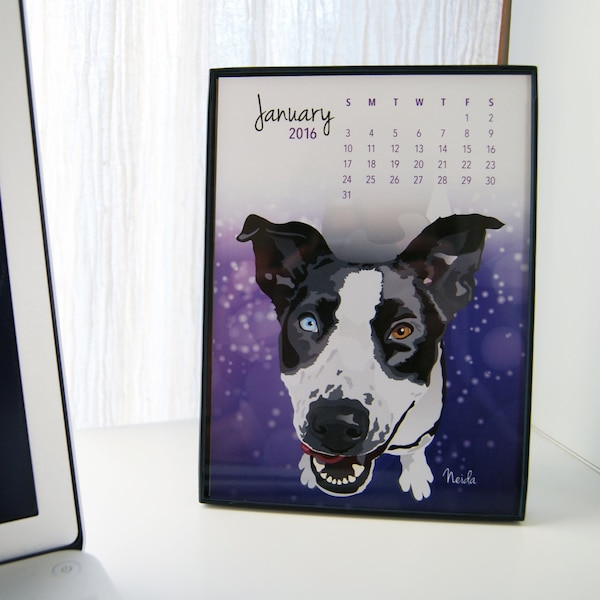 2024 Calendar Dog - Etsy