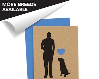 Labrador, Dog Father’s Day Card, Dog Birthday Card, Dog Dad Card, Pet Lover Card