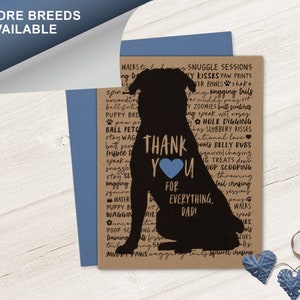 Rottweiler, carte de fête des pères chien, fête des pères, papa chien, amoureux des animaux de compagnie, nuage de mots