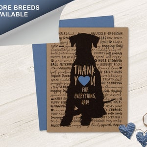 Schnauzer géant, carte chien fête des pères, fête des pères, père chien, amoureux des animaux de compagnie, nuage de mots