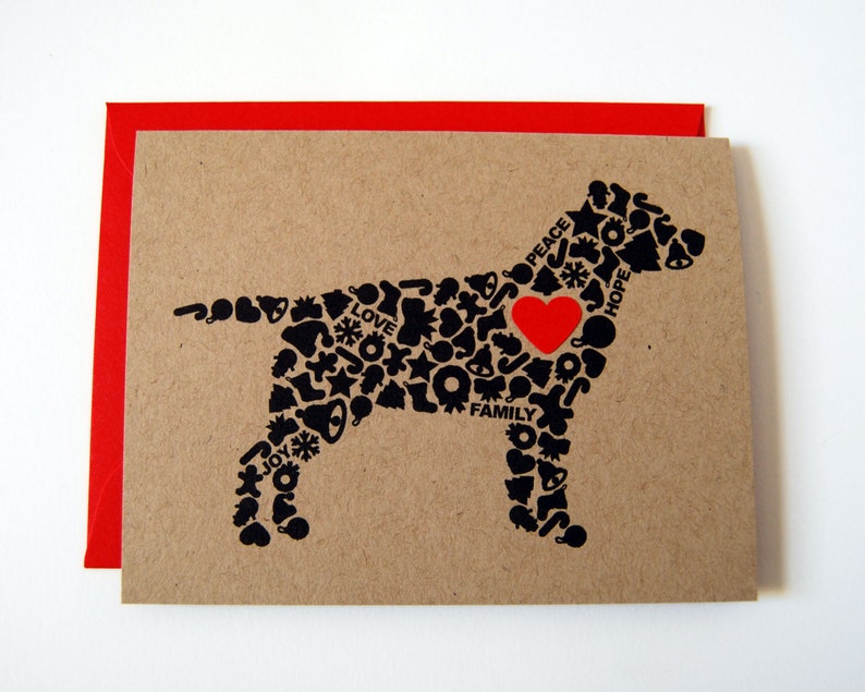 Labrador Retriever Weihnachtskarte Hund Urlaub Karte Urlaub Etsy