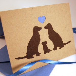 Nouvelle carte, nouveau chiot, félicitations carte, nouvelle arrivée carte pour bébé
