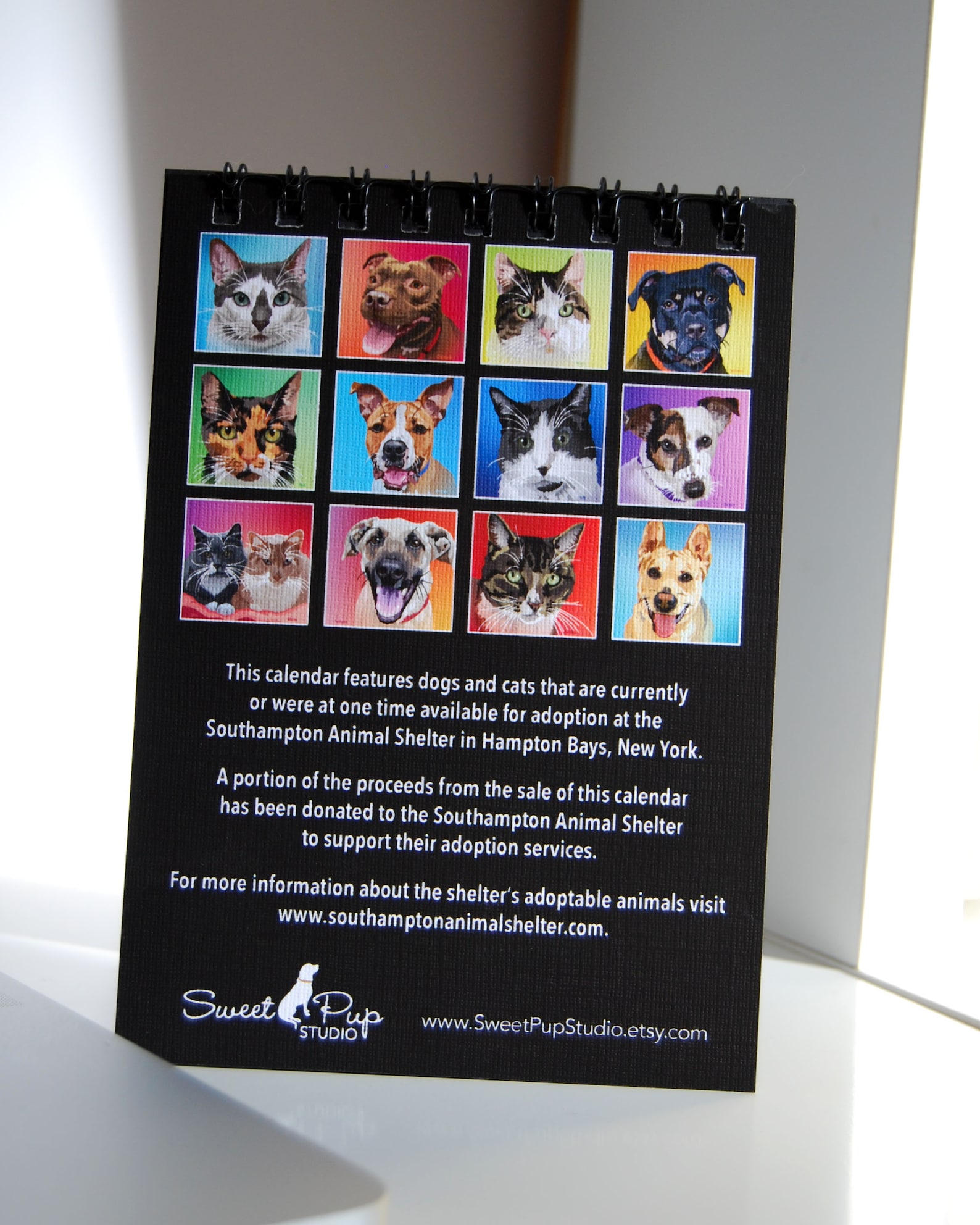 Dog and Cat Desk Calendar 5x7 2023 Flexible Dates Animal - Etsy