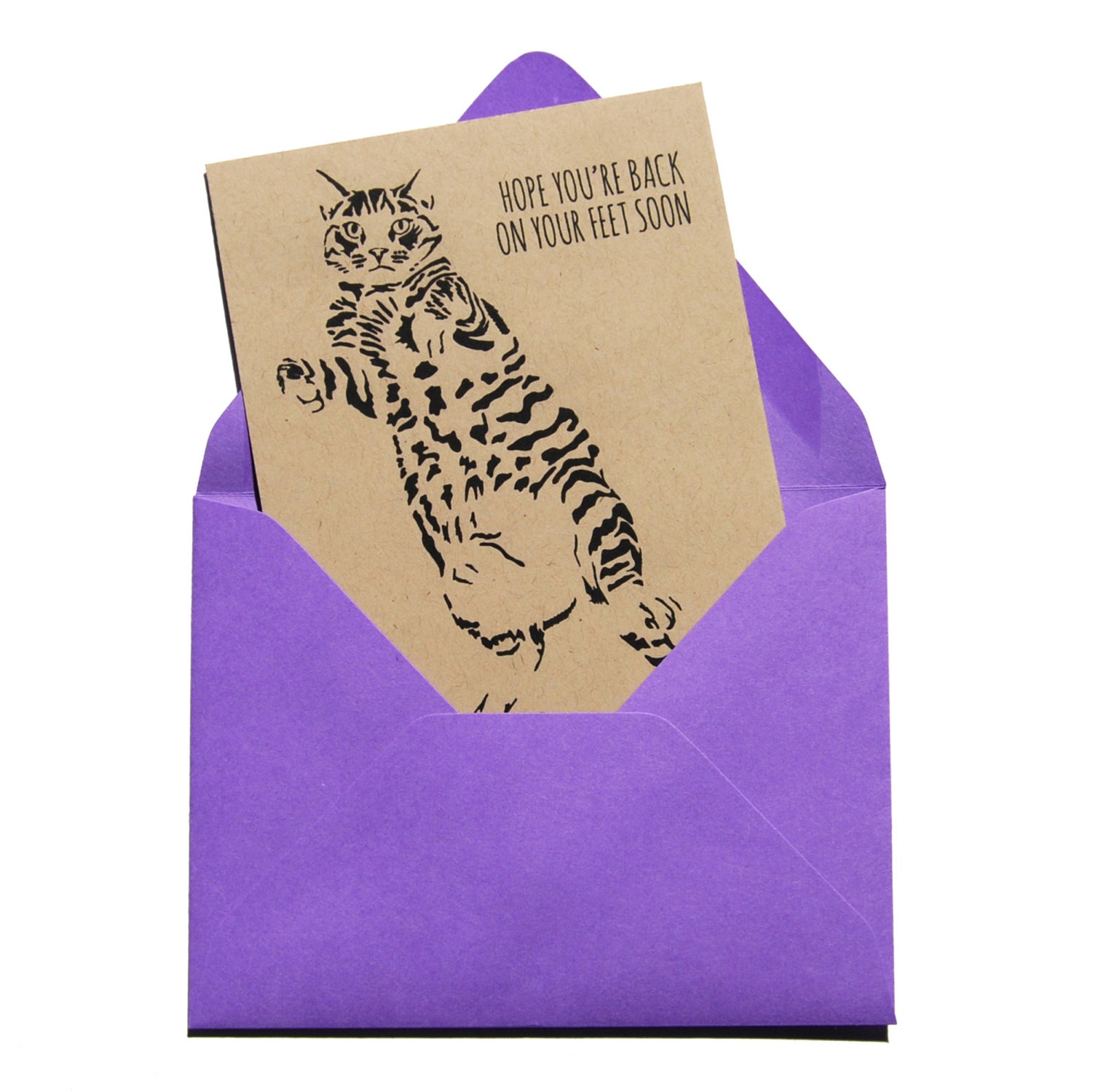 cat-get-well-card-feel-better-card-sympathy-card-hope-etsy