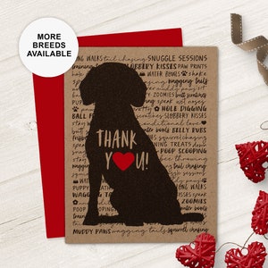 Beagle, Tarjeta de agradecimiento, Cuidador de perros, Paseador de perros, Criador, Peluquero, Entrenador, Huésped, Veterinario, Tarjeta única, Conjunto de 4 u 8