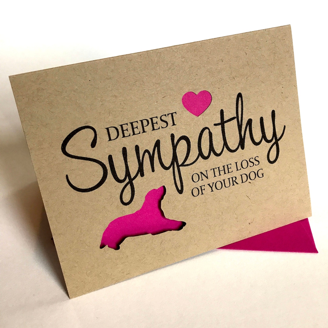 Dog Sympathy Card, Loss of Dog Card, Pet Sympathy Card Etsy