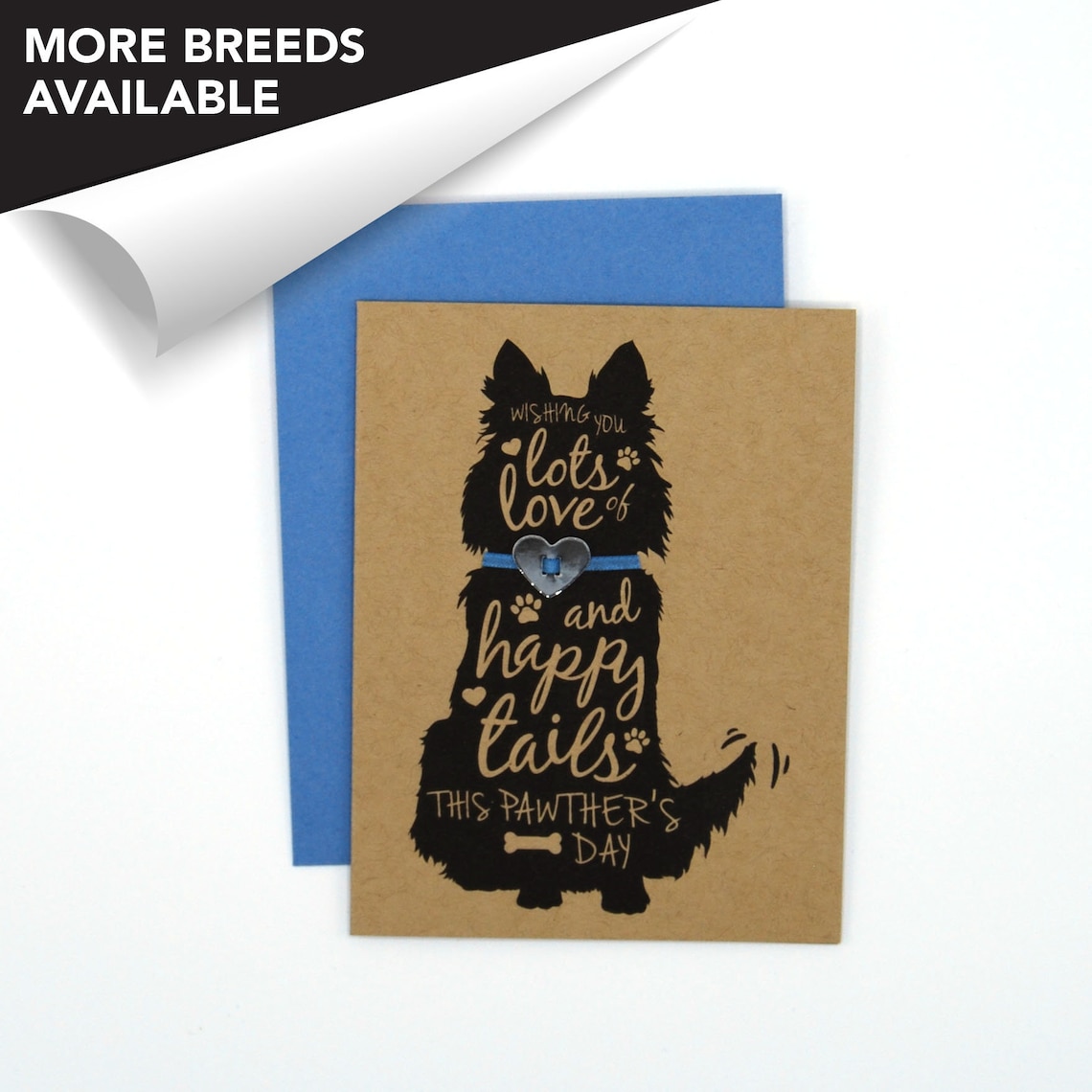 collie border collie dog fathers day card pawther's etsy