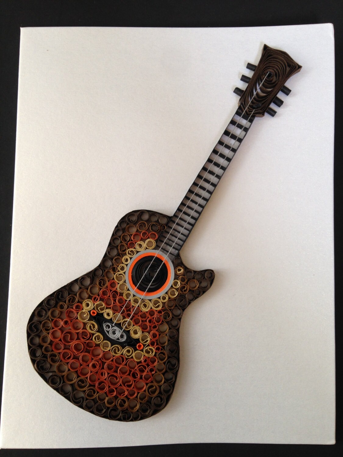 Quilling Acoustic Guitar Birthday Cards All Occasion Cards Etsy
