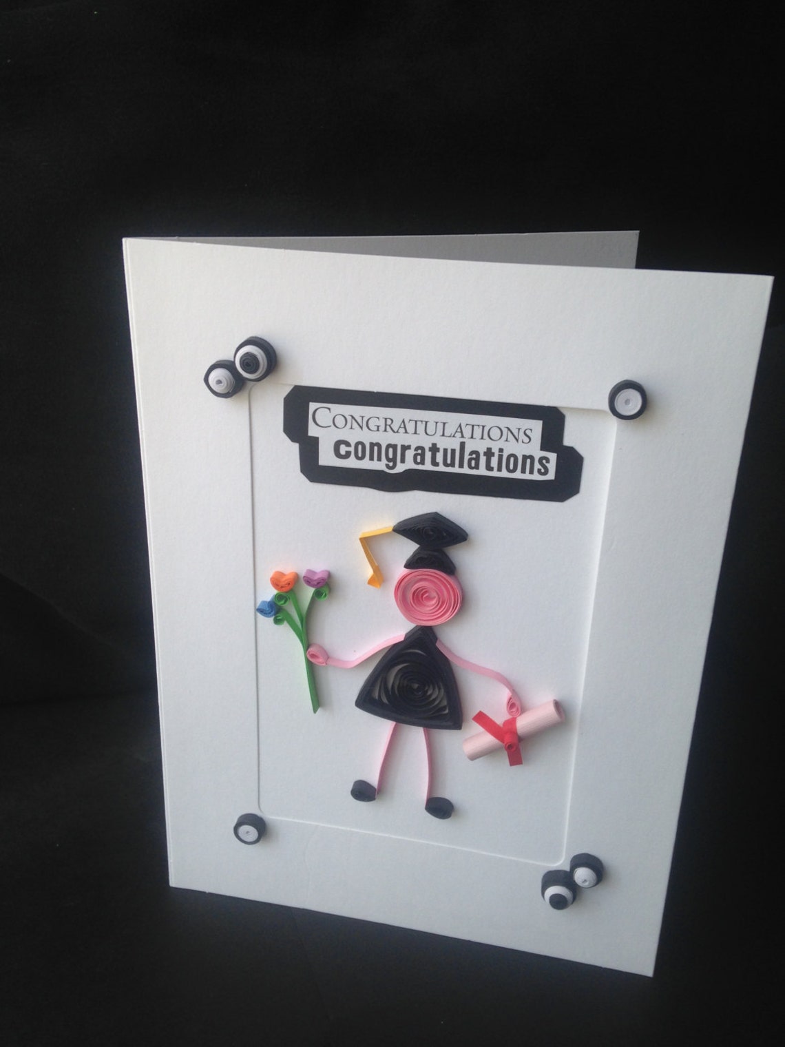 Graduation Cards Graduation Quilling Card Graduation Etsy
