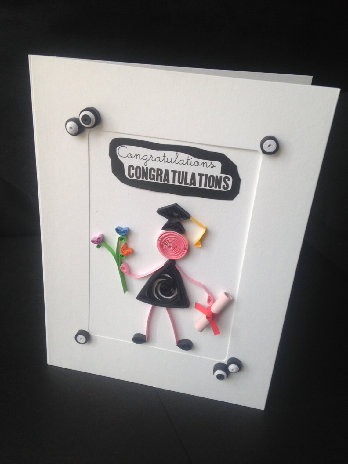 Graduation Cards Graduation Quilling Card Graduation Etsy