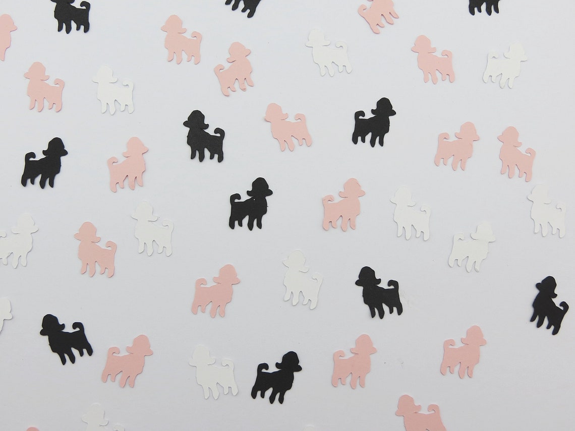 Poodle Confetti Party Animal Dog Confetti 80 Pcs. Kids Party Etsy