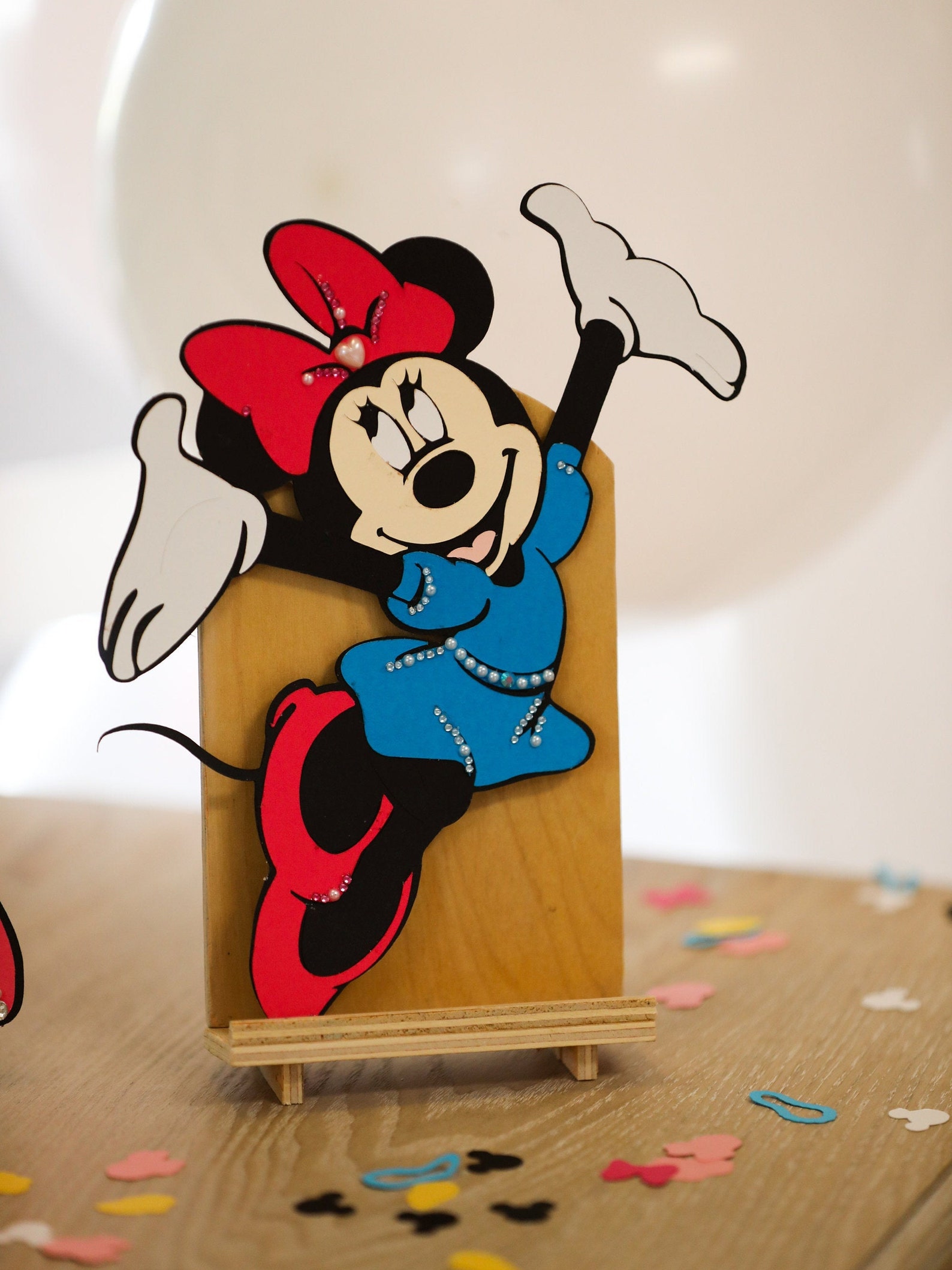 Minnie Mouse Wall Decor 5 Large Pieces Girls Birthday Party Etsy