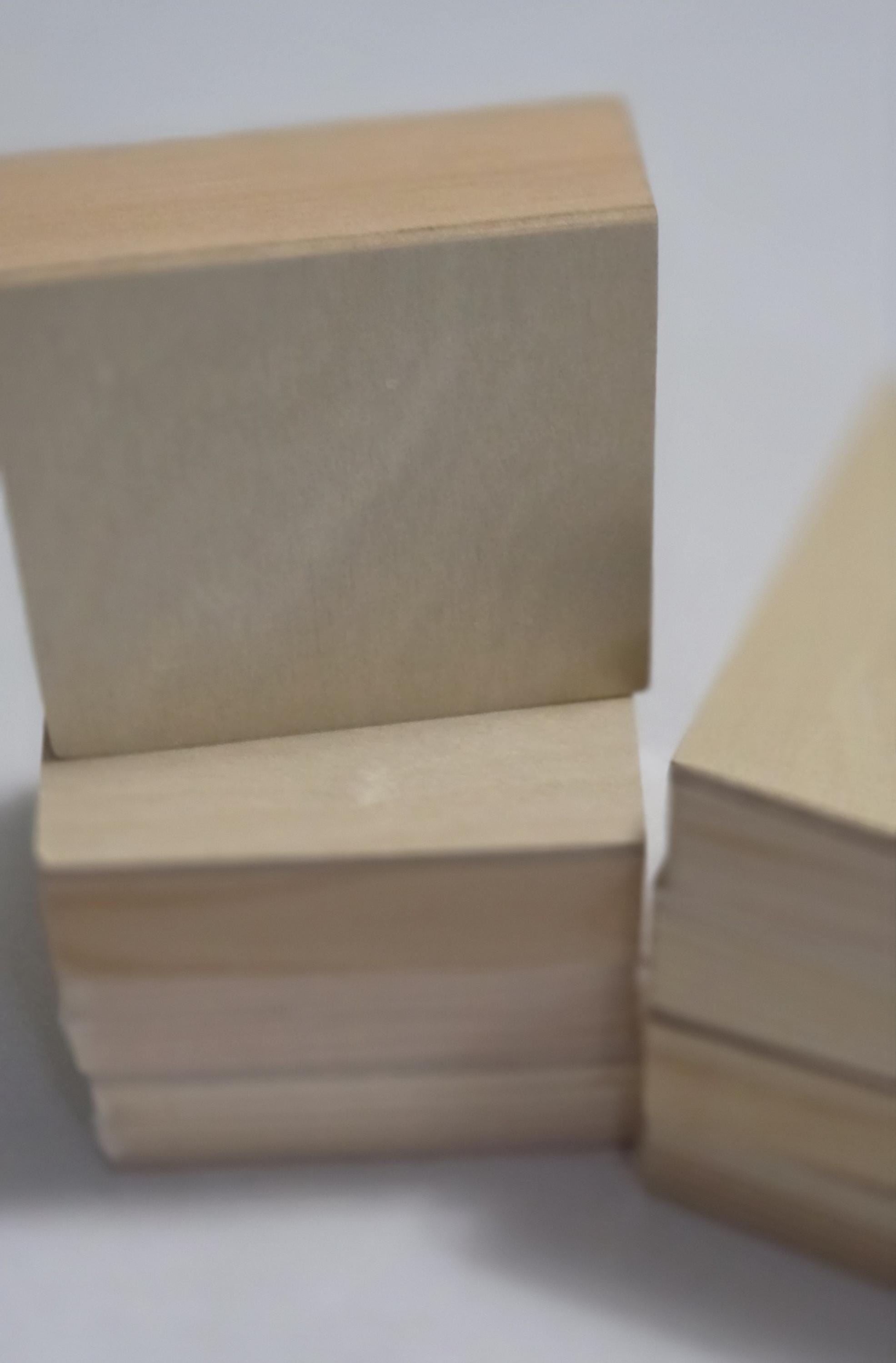Timber Panel Box Birch Wood Panel Box, 3x3