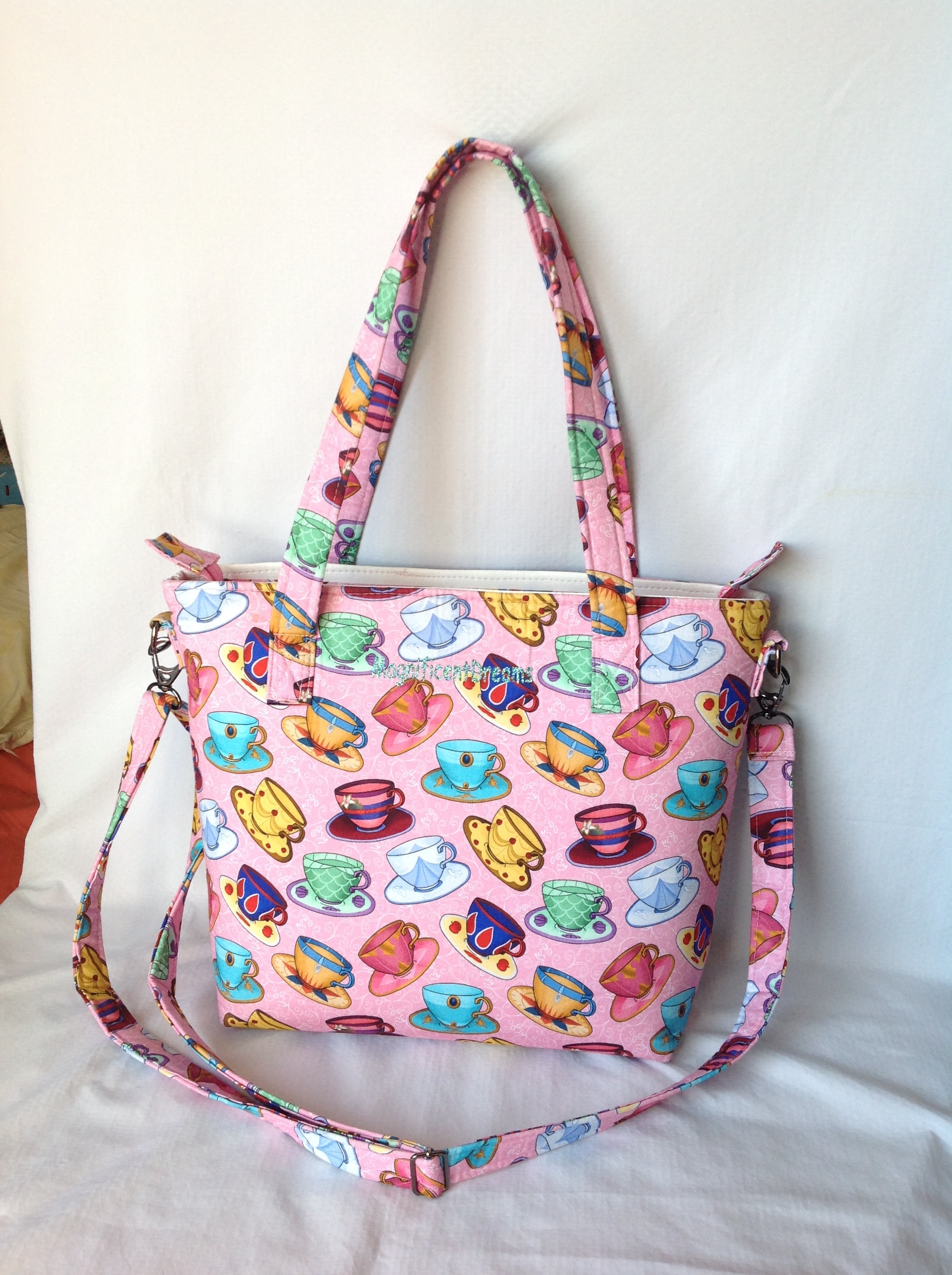 tea cups purse princess disney handmade crossbody bag Etsy